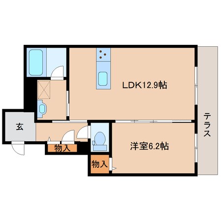 高田市駅 徒歩5分 1階の物件間取画像